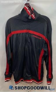 Nike Jordan Men's Black/Red Full Zip Tech Sweatshirt - Sz M