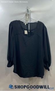 NWT Maurices Women's Black Long Sleeve Blouse - Sz L