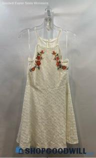 Lydelle Women's Sun Dress White Casual Dress - Sz L