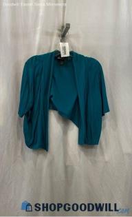 Lane Bryant Women's Blue Crop Cardigan Sz 16