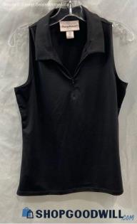 Tommy Bahama Women's Black Pullover Polo Sleeveless Shirt - Sz M