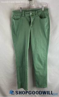 Chico's Women's Light Green Slim Straight Jeans - Sz 10