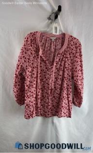 Lucky Brand Women's Floral Pattern Blouse - Sz L