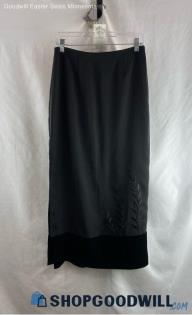 NWT Ann Taylor Women's Black Size Zip Maxi Skirt - Sz 6