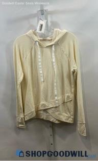 Athleta Women's Cream Beige Lightweight Hoodie - Sz S