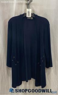 Chico's Women's Navy Cardigan Sz L