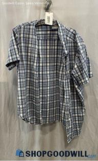 Columbia Men's Blue/White Button Up Shirt Sz XL