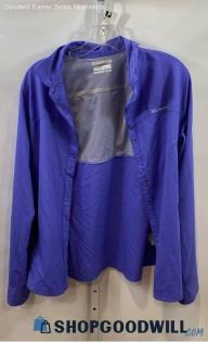 Columbia Women's Purple Lightweight Button Up Long Sleeve Shirt - Sz L