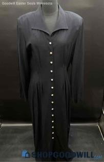 Julian Taylor Long Black Casual Dress - Sz 16