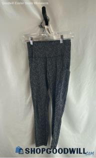 Athleta Women's Black/White Leggings - Sz XS