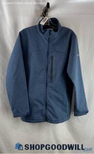 Columbia Men's Navy Fleece Lined Lightweight Softshell Jacket - Sz M