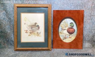 2 Mallard Duck Mads Stage Facsimile Signed+d'smith Signed 510/950 Wildlife Print