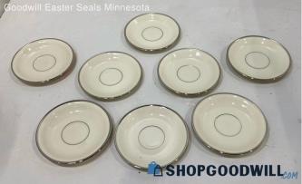 Lenox Montclair China 8 Pc Saucer Lot