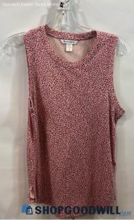 Athleta Women's Pink/Magenta Animal Print Patterned Tank Top - Sz S