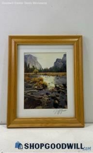 Jeff Gnass Signed "The Panorama of Natural Beauty" Matted & Framed Photograph