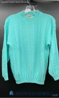 Hot Cashews Women's Green Acrylic Sweater - Sz OS