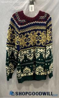 Preswick & Moore Women's Multicolor Snowflake Sweater - Sz M