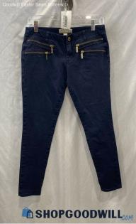 Michael Kors Women's Blue/Gold Skinny Ankle Jeans - Sz 4