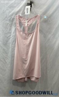 Fabletics Women's Blush Pink Racer Tank Shirt - Sz L