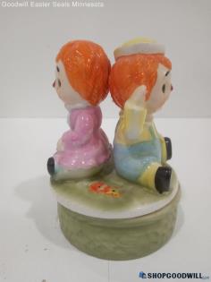 Vintage Raggedy Ann & Andy Music Box, Plays "This Old Man" Powered on