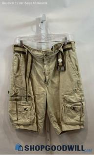 Levi's Men's Beige Cargo w/ Belt Shorts - Sz 34