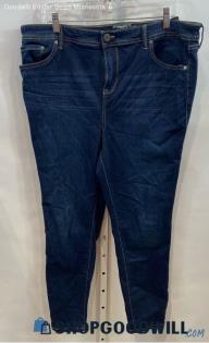 Torrid Women's Blue Dark Washed Skinny Ankle Jeggings - Sz 20S