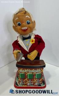 Vintage 1960's Rosko Battery Operated Bartender Toy