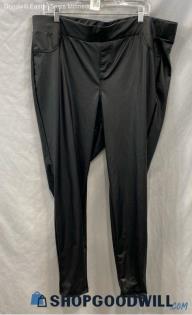 Torrid Women's Black Faux Leather Pull On Pant - Sz 3X