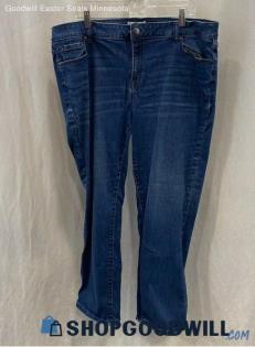 Lane Bryant Women's Blue Slim Straight Jeans - Sz 20