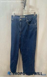 Levi's Women's Blue Medium Washed High Waisted Straight Jeans - Sz 32