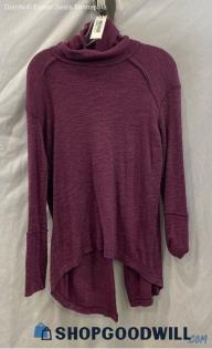 We The Free Women's Purple Long Sleeve Turtle Neck Sweater - Sz M