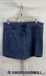 Athleta Women's Blue Heathered Soft Knit Skirt - Sz M