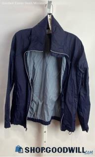 Columbia Women's Navy Blue Rain Coat - Sz M