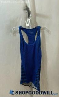 Athleta Women's Blue Striped Tank Top - Sz S