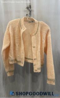 TQ Women's Blush Pink Knit Sweater - Sz S