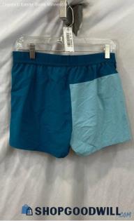 The North Face Women's Blue Colorblock Pull on Built in Liner Shorts - Sz M