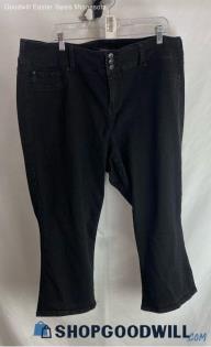 Torrid Women's Black Cropped Jeans - Sz 24