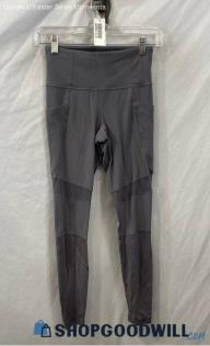 Athleta Women's Gray Side Pocket Active Leggings - Sz XS