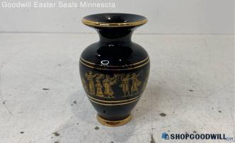 Made in Greece Black Gold Tone Greek Vase