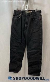 Levi's Men's VTG Weathered Black 550 Relaxed Straight Jeans - Sz 34