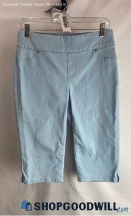 Chico's Women's Sky Blue Capri Chino Pant - Sz 2