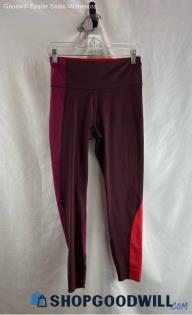 Athleta Women's Maroon/Red/Pink Nylon Leggings - Sz S