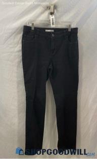 Chico's Women's Black Slim Ankle Straight Jeans - Sz 12R