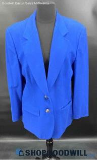 Pendleton Royal Blue Wool Jacket & Skirt - Sz OS