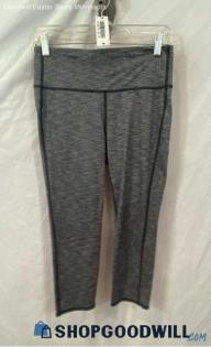 Athleta Women's Graphite Gray Heathered Cropped Leggings - Sz M