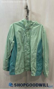 Columbia Women's Green Windbreaker - Sz XL