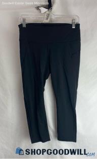 Athleta Women's Black Soft Knit Cropped Leggings - Sz M