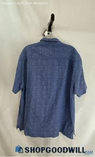 Tommy Bahama Men's Blue Button Up Shirt - Sz XL