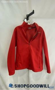 Columbia Women's Red Full Zip Sweater - Sz XL