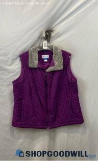 Columbia Women's Purple Lightweight Puffer Vest - Sz 2X